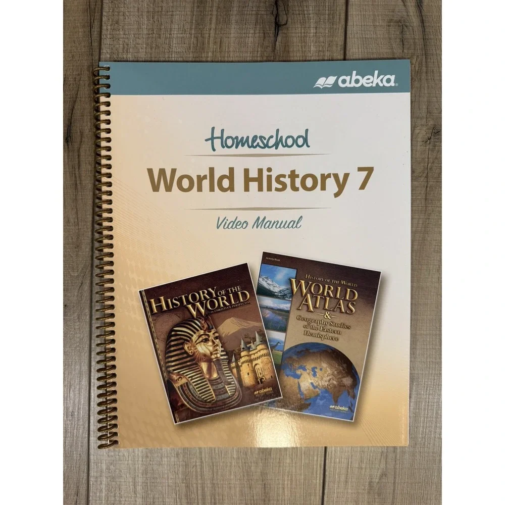 Abeka World History 7 7th grade Video Manual BRAND NEW -Latest version